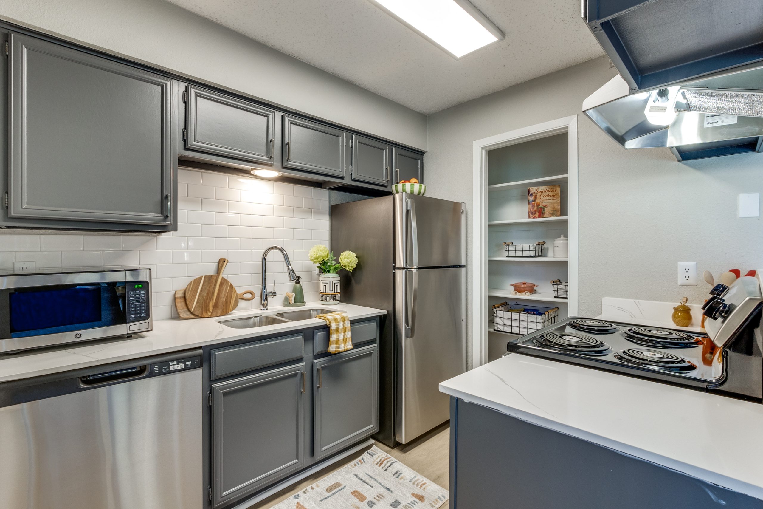 kitchen at The Reid Apartments