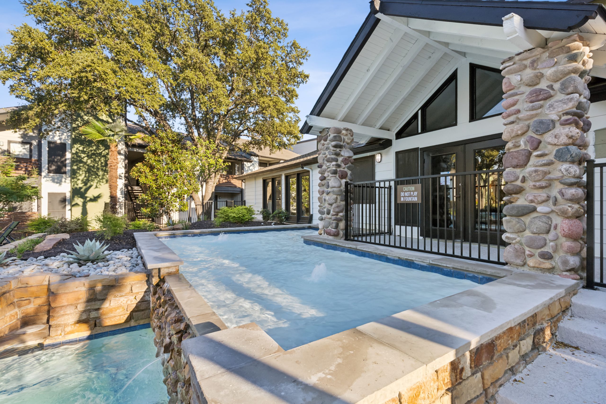 the pool at The Reid Apartments